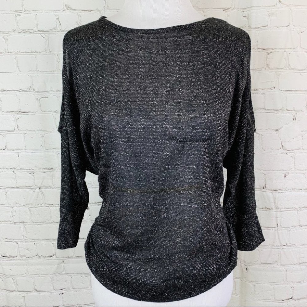 Colloseum Metallic Cold Shoulder Top